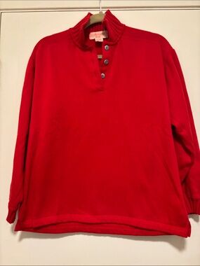 Classic Men's V-Neck Button Pullover Sweater by